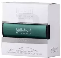 Millefiori Milano Icon Car Air Freshener Baltas Musk Classic kvapas automobiliui, 47 g