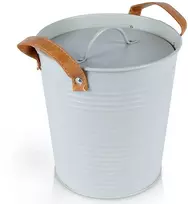 Pilkos spalvos metalinis ledo kibiras, 3,3 l