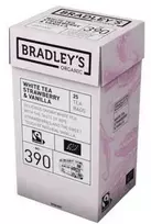 Ekologiška baltoji arbata Bradley´s, braškių ir vanilės skonio, 25 pak, nr. 390
