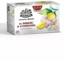 Vaisinė arbata Žolynėlis "Vasaros skonis" su imbieru ir citrinomis, 40g (2g x 20)