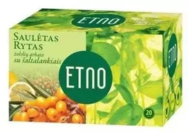 Etno Saulėtas rytas su šaltalankiais žolelių arbata 40g (2 x 20 vnt.)