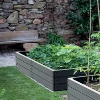 Prosperplast Paaukštinta lysvė Base Woody 149.2x75.6x25cm plast./antracito sp.