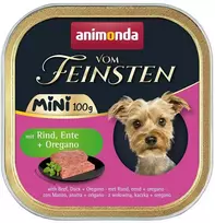 Animoda ANIMONDA Vom Feinsten Adult Mini jautiena, antis ir raudonėlis - šlapias šunų ėdalas - 100 g