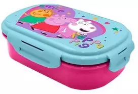 Kids Euroswan Vaikams skirtas „Euroswan“ – licencijuoti priedai Pietų dėžutė + stalo įrankiai – Peppa Pig
