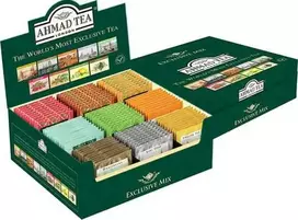 Ahmad Tea Rinkinys Exlusive Mix arbatos - 9 skirtingos arbatos - iš viso 90 vokelių