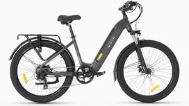 Elektrinis dviratis DYU C1, 26", 350W, 10Ah, pilkas