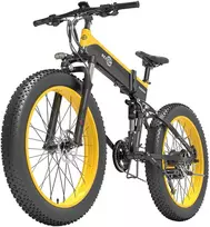 Elektrinis dviratis Bezior X1500, 26", 1500W, 12,8Ah, juodas/geltonas