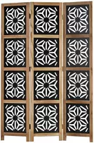 Homestyle4U Kambario pertvara, 120x2x170 cm, juoda, ruda