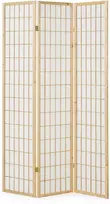 Homestyle4U Kambario pertvara, Shoji 3 dalių sulankstoma, 132x2,2x175 cm, ruda