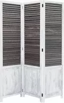 Homestyle4U Kambario pertvara, 120x2x170 cm, ruda, balta