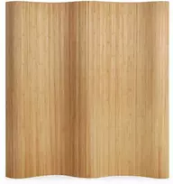 Homestyle4U Kambario pertvara, bambukas, 200x250 cm, ruda