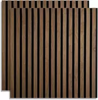 Homestyle4U Sienų plokštė, 60x60x2.5 cm, ruda