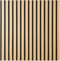 Homestyle4U Akustinė sieninė plokštė, 60x60x2.5 cm, ruda