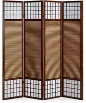 Homestyle4U Kambario pertvara, 176x2.2x175 cm, ruda