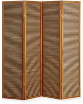 Homestyle4U Kambario pertvara, 176x2,2x175 cm, ruda