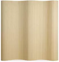 Homestyle4U Kambario pertvara, bambukinė privatumo užuolaida, 200x250 cm, smėlio spalvos