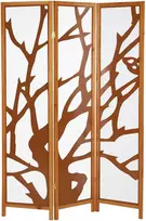 Homestyle4U Kambario pertvara, 130x2.2x175 cm, ruda