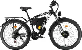 Elektrinis dviratis PHILODO H8 AWD, 26", 22Ah, juodas