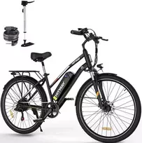 Elektrinis dviratis Hitway BK27, 28", 250W, 12Ah, juodas