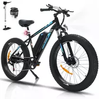 Elektrinis dviratis Hitway BK15, 26", 250W, 15Ah, juodas