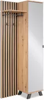 Homestyle4U Prieškambario spinta, 80x190x37 cm, ruda