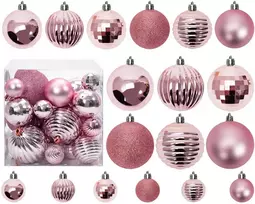 Tutumi Egliniai papuošalai-kamuoliukai 311433 ROSE Raudonas