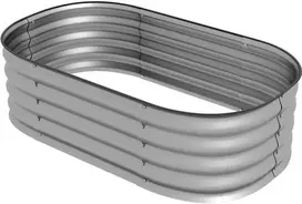 Outsunny Metalinė pakelta lysvė, dėžutė sodinukams - sidabrinė 105 x 62 x 30 cm