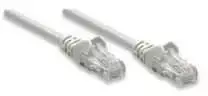 INTELLINET UTP LAN cable, patch, 0.5m, pilkas, SOHO 2xRJ45, 362214