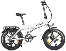 Elektrinis dviratis Vitilan V3, 20", 750W, 13Ah, baltas