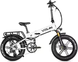Elektrinis dviratis Vitilan i7 Pro, 20'', 750W, 20Ah, baltas