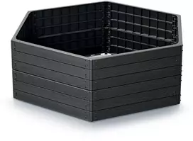 Prosperplast Paaukštinta lysvė Base Woody 148x129x25cm plast./antracito sp.