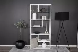 Venture Design Knygų lentyna, Plienas, 85x188 cm, Balta