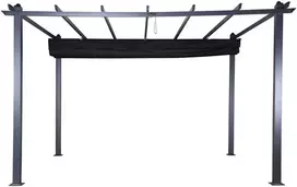 Venture Design Pergola, Lazio, 295x245x395 cm, Juoda