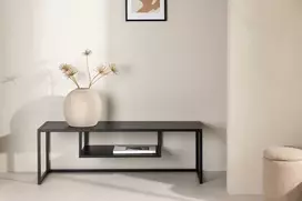 Venture Design Televizoriaus stovas, Riverside, 120x40 cm, Juodas