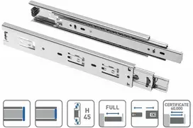 Guoliniai bėgeliai GTV Prestige PK-0-H45-400, pilki