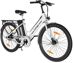 Elektrinis dviratis Hitway BK8S, 26", 250W, baltas