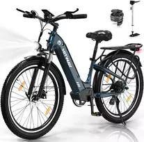 Elektrinis dviratis Hitway BK16, 26", 250W, mėlynas
