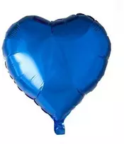 Globos Europe Bv Mėlynas folijos balionas, širdelė