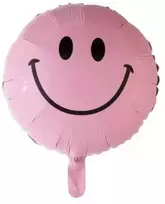Globos Europe Bv Folijos balionas, rožinis šypsenėlių paveikslėlis