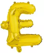 Globos Europe Bv Folijos balionas £, auksinis, 41 cm