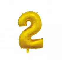 Globos Europe Bv Folijos balionas 2 auksiniai 66 cm