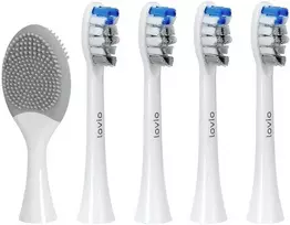 Lovio SonicProtect PRO antgaliai Sonic dantų šepetėliui, vidutinio kietumo, Balta LVTB124WK-HM 5 vnt.