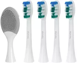 Lovio „SonicProtect PRO Sonic“ dantų šepetėlio galvutės, minkštos, baltos, LVTB124WK-HS, 5 vnt.