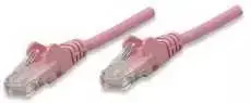 INTELLINET UTP LAN cable, patch, 2.0m, pink, 2xRJ45, 453080