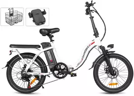 Elektrinis dviratis Samebike CY20, 20", 350W, 12Ah, baltas