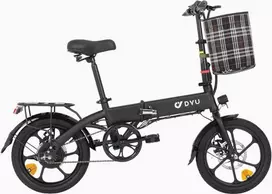 Elektrinis dviratis DYU A1F, 16", 250W, 7,5Ah, juodas