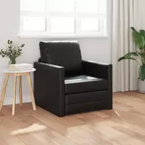 Sofa lova 60cm Juoda Dirbtinė Oda