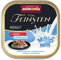 Animoda Kačių maistas - ANIMONDA Vom Feinsten Adult Milkies Jautiena Pieno Padaže 100g
