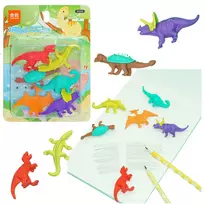 Lean Dinozaurų formos trintukų rinkinys, 6 vnt.