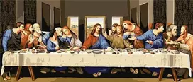 Ideyka Paveikslas pagal skaičius - Paskutinė vakarienė 30x70cm